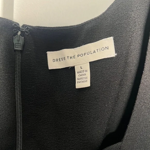 Dress The Population NWT Monroe Side Slit Gown Women's Size Large - Picture 6 of 10